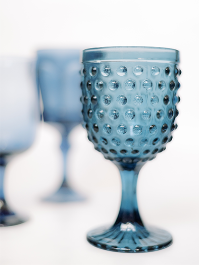 blue estate glass