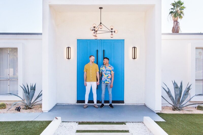 Evan and JP's Palm Springs engagement photos by engagement photographer Ashley LaPrade.