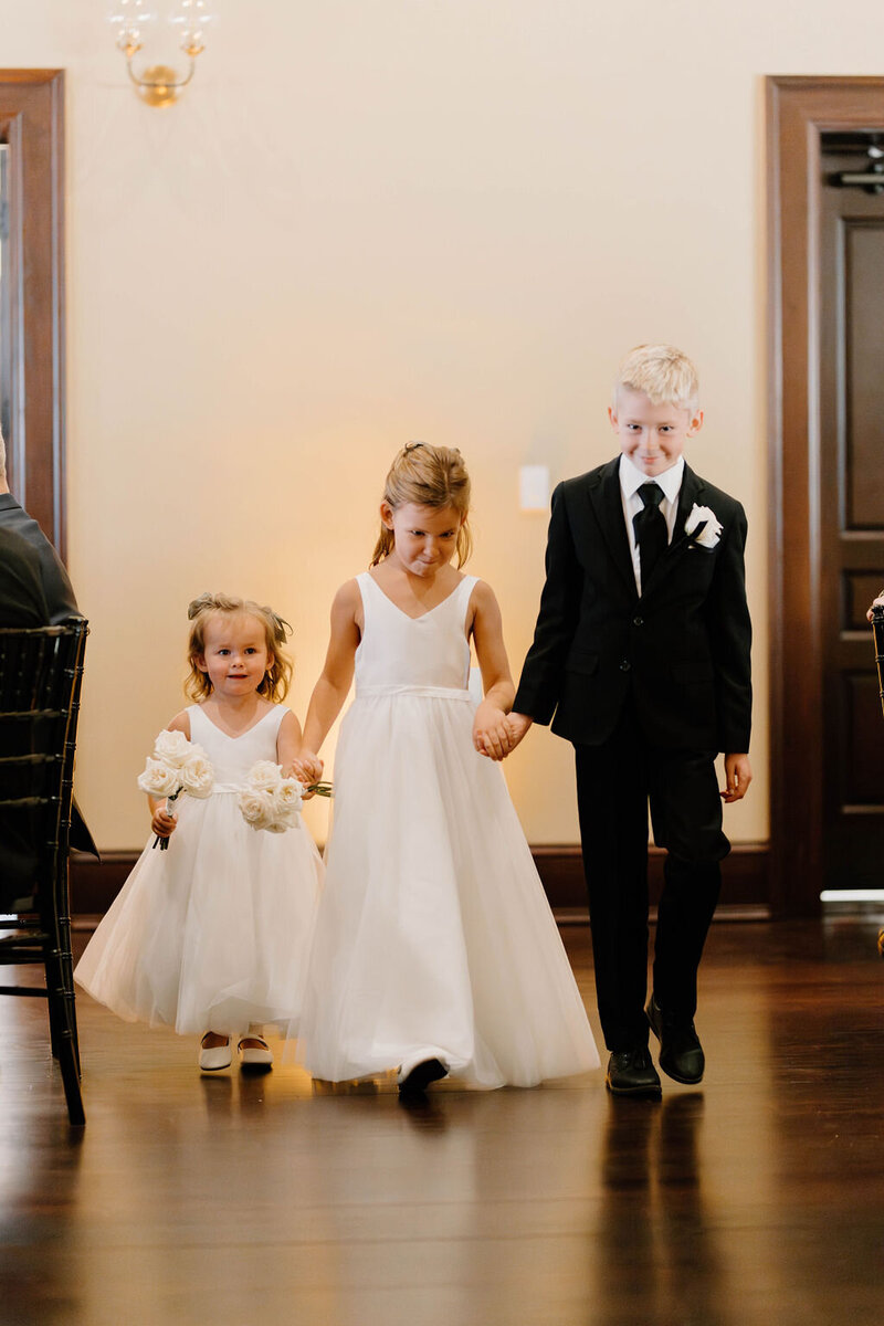 Indiana_Michigan_Wedding Planner_Ana Pierson Photography_Eagles Theatre_Wabash Indiana_Bridal Fashion_Ceremony_Junior Attendants