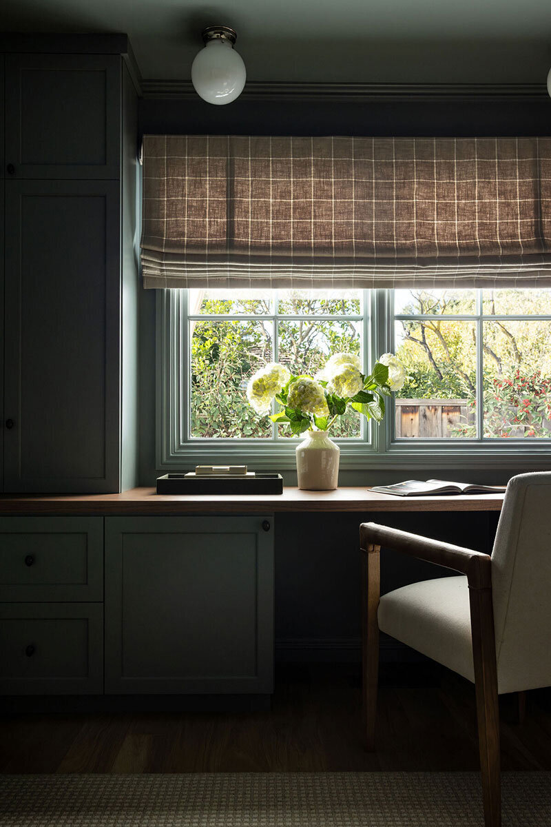 California home office renovation preserving original character and timeless charm
