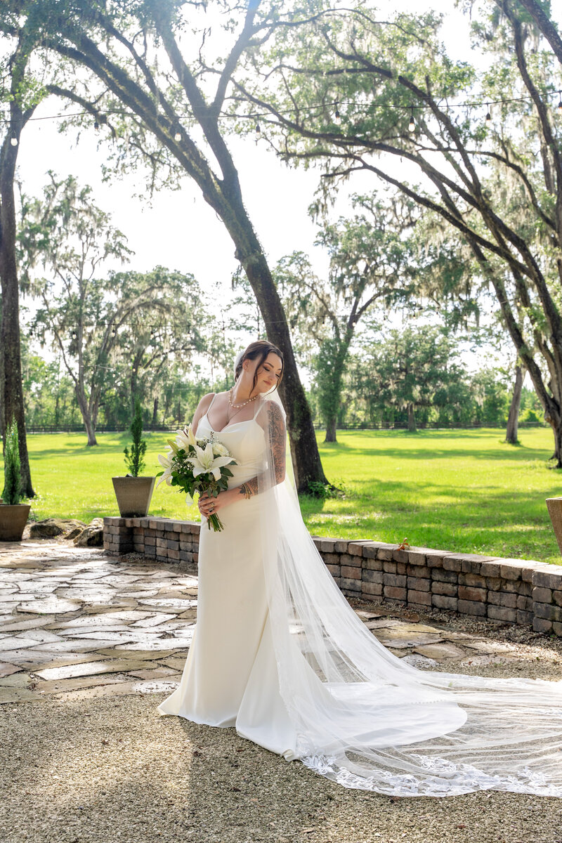 Florida Wedding Photography Bride portrait sunset