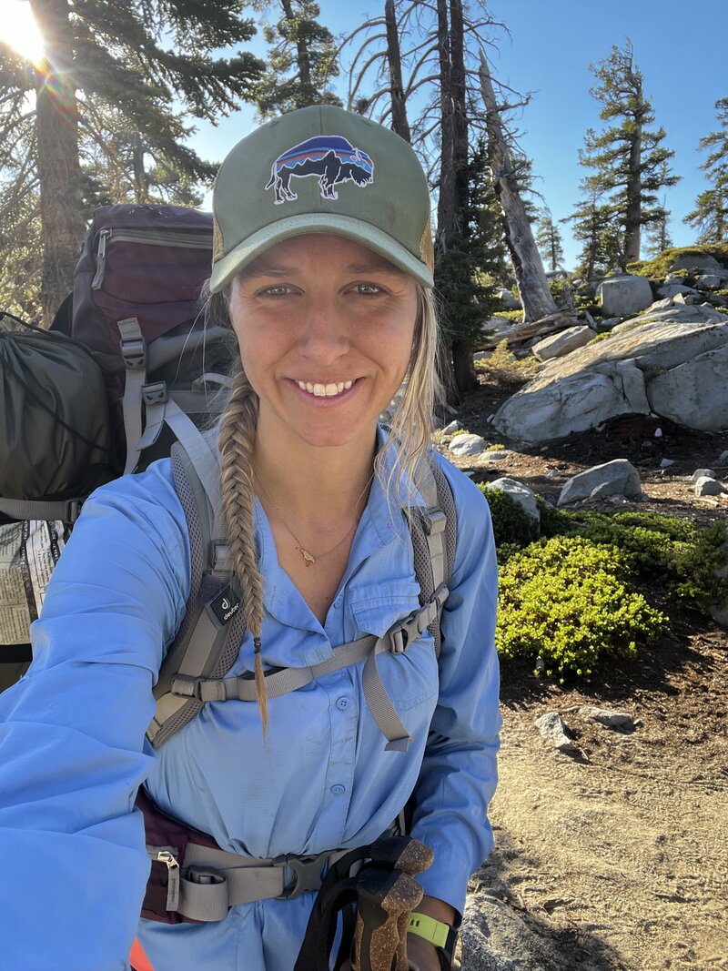 Backpacking through sierra nevadas