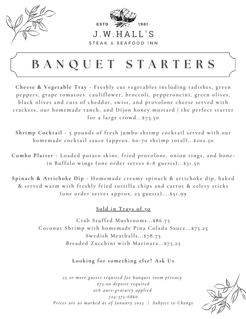 Banquet Starters 2025