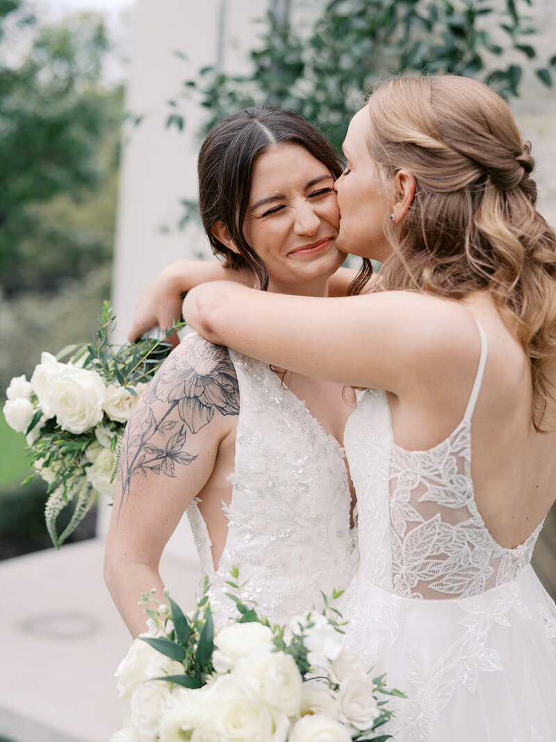 Two brides at The Arlo wedding planned by Bianca Nichole and Co