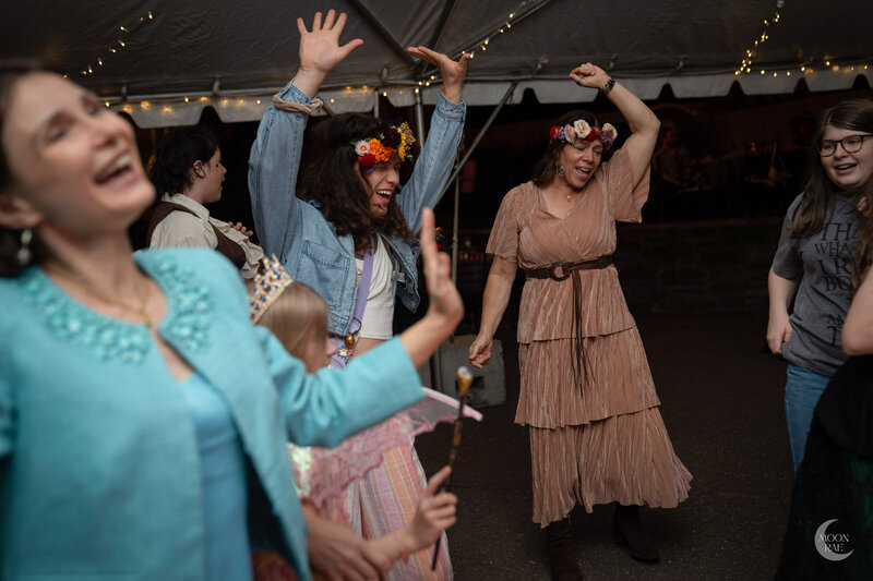 Backyard wedding in West Hartford. Fantasy inspired wedding planner. 