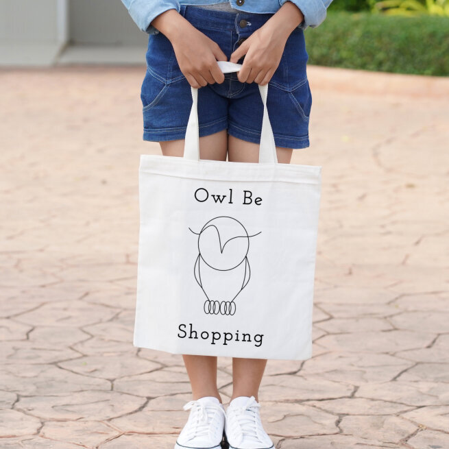 Clever Owl Bakery Tote Shopping