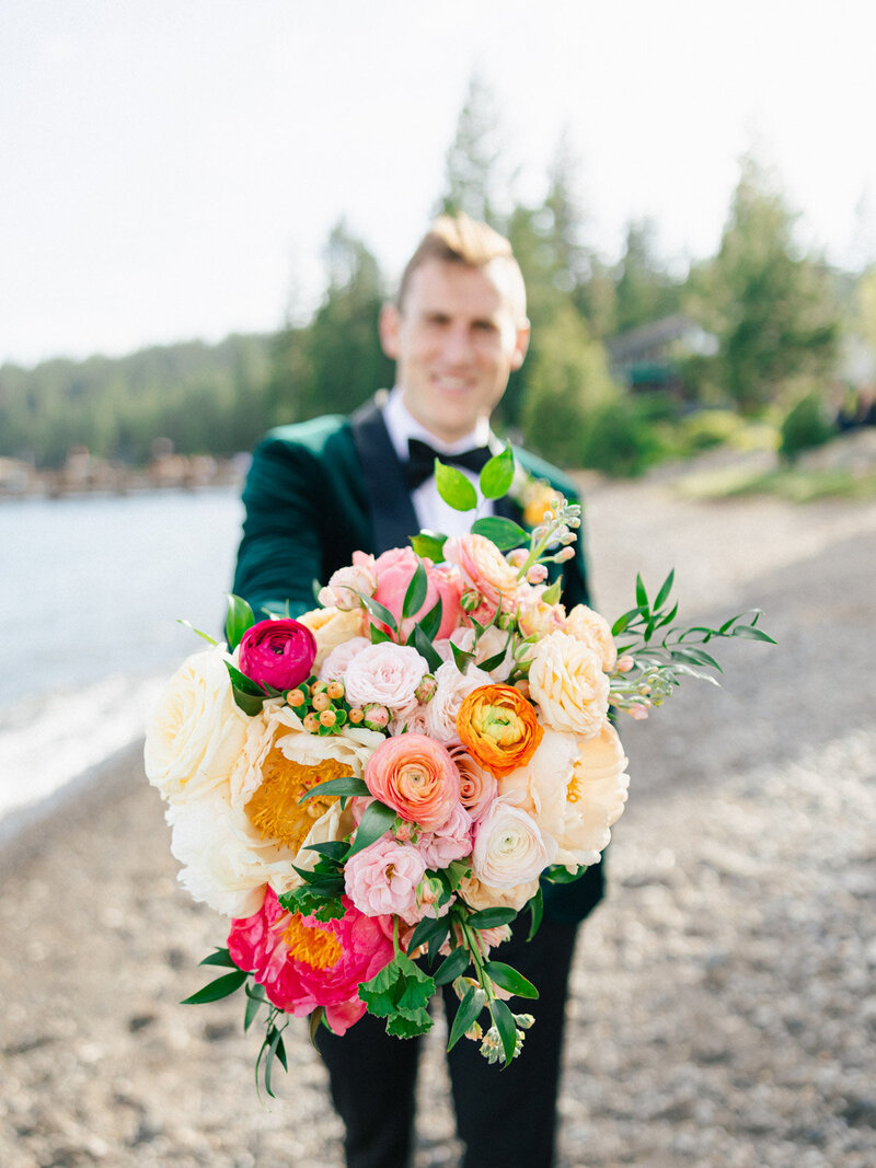 Lake Tahoe Wedding Bouquet florist