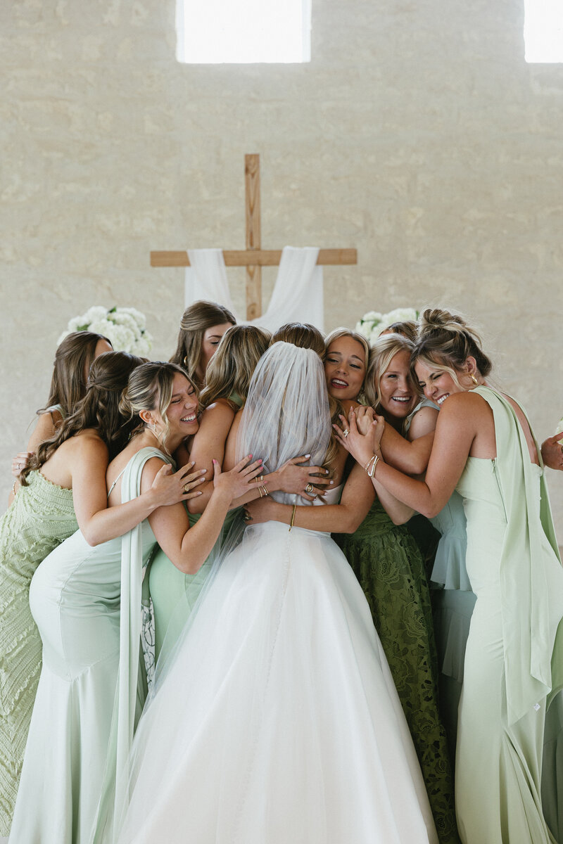 bridal party houston wedding