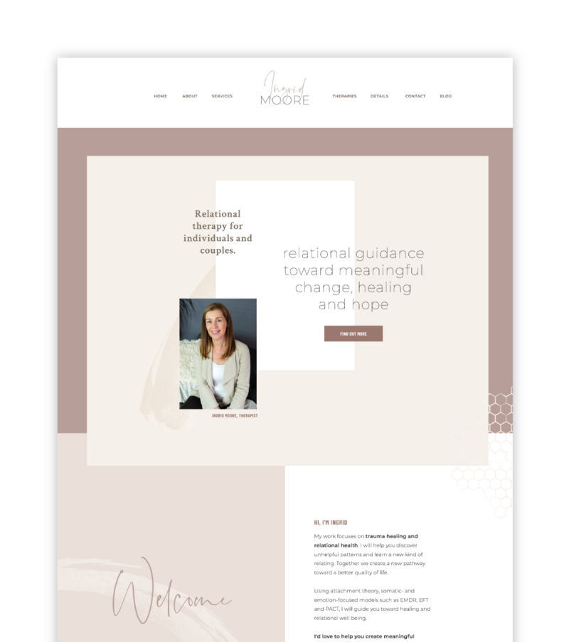 The Roar Showit Web Design Website Template Layout Ingrid Moore Lookbook 1