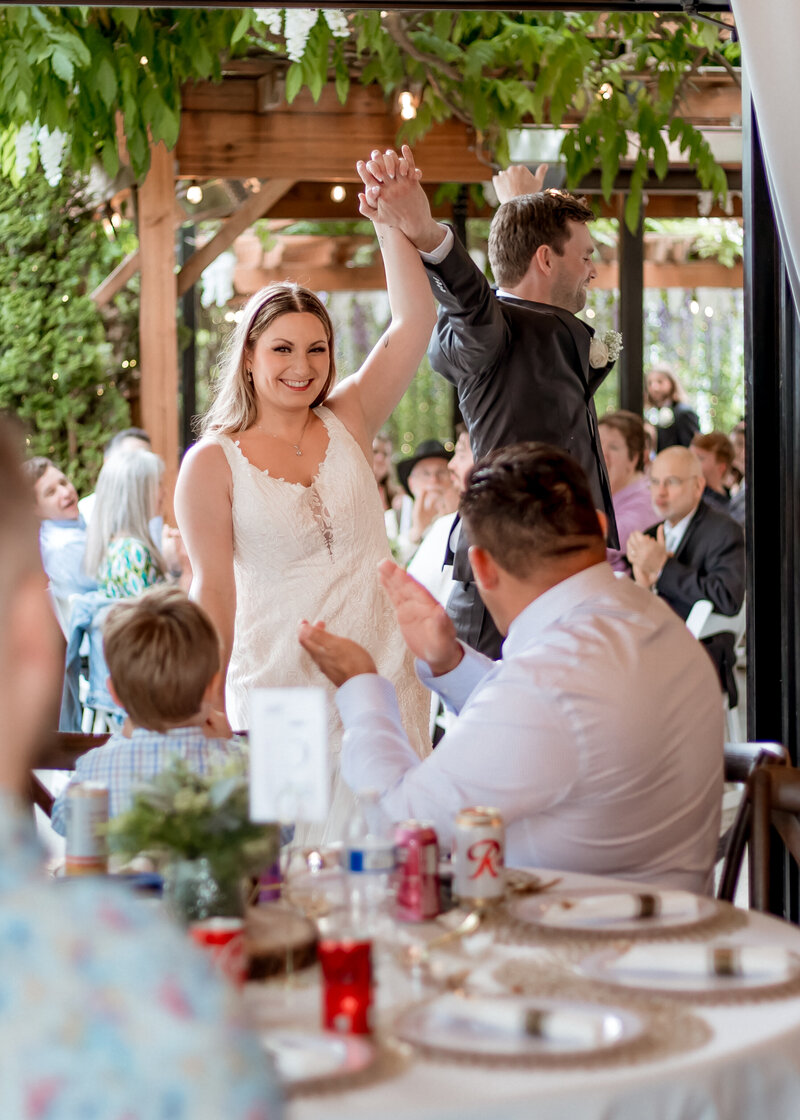 Grand Entry following wedding at The Troutdale House in Troutdale, Oregon.