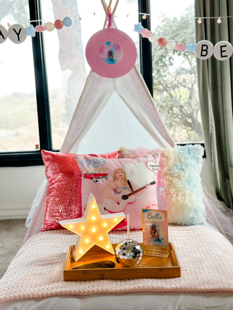 AZ Party Squad teepee parties - Taylor Swift slumber party