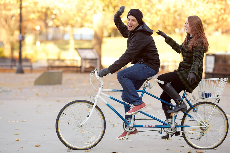 tandem-bicycle-portrait-engagement-winter-fun-spokane