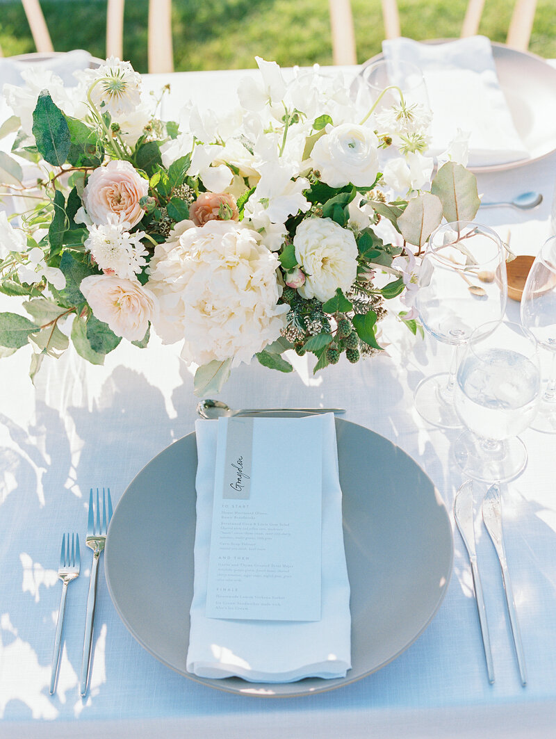 romantic table setting for a wedding in san jose ca