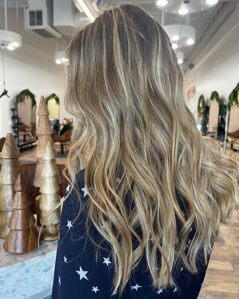 Beachy Bronde Sun-kissed  Hair Color by Salt Hair Collective - East Beach Norfolk Hair Salon for Lived in Low Maintenance Color - 1