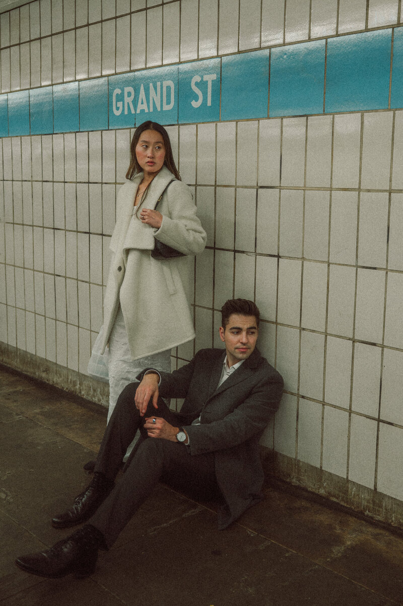 LGBTQ couple engagement session in Brooklyn and Manhattan.