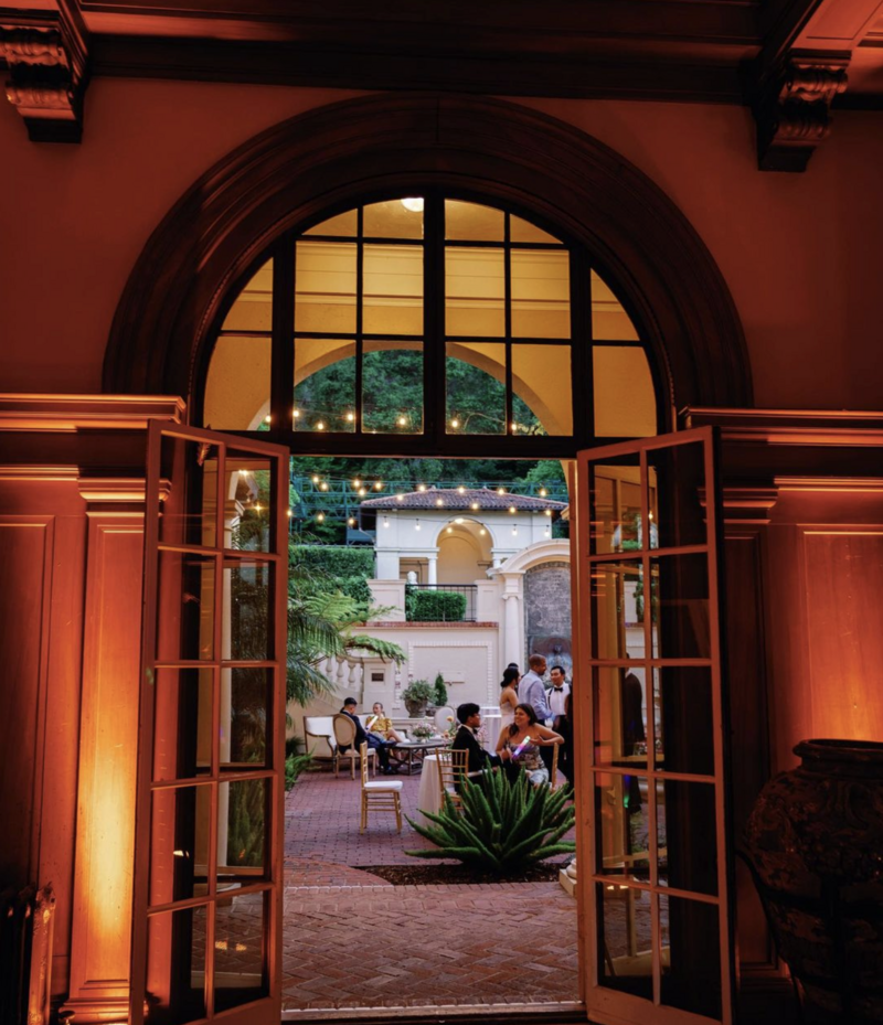 Amber Uplighting @ Villa Montalvo