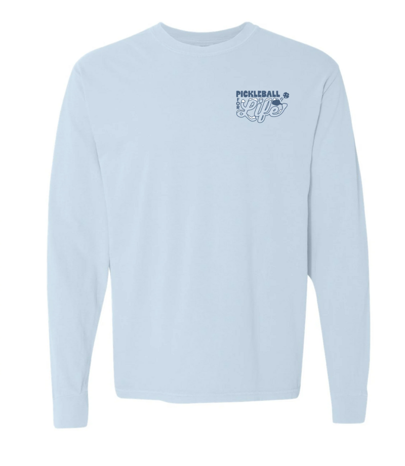 light blue long sleeve pickleball shirt unisex
