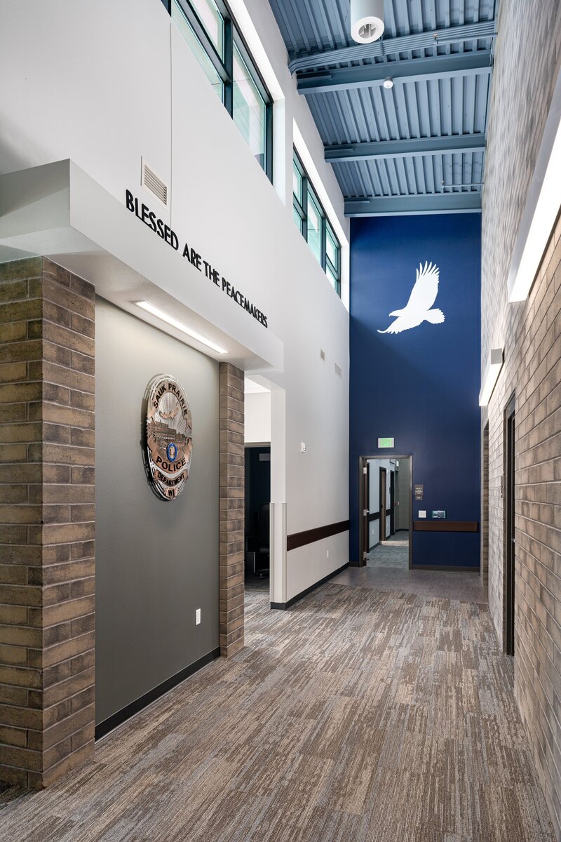 Interior Hallway of Police Station