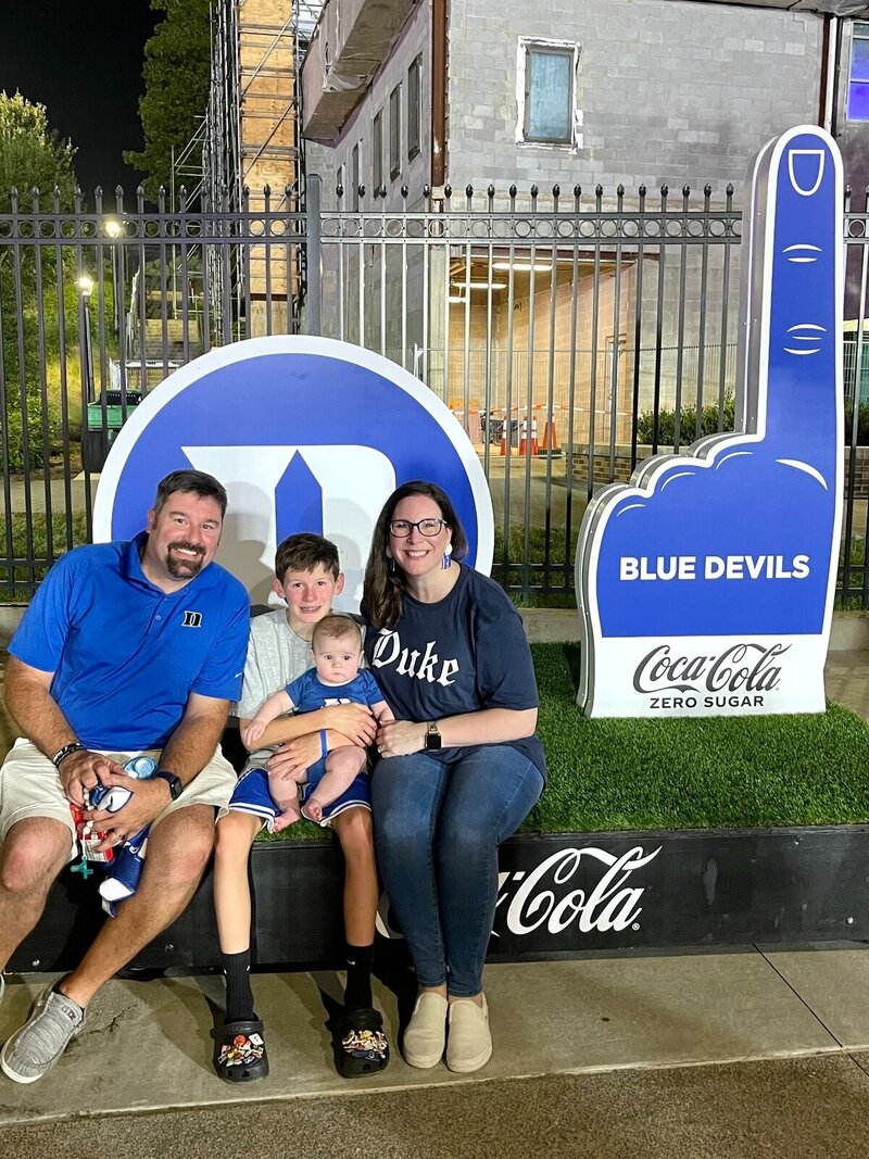 One of the best photographers in savannah ga with family at a game