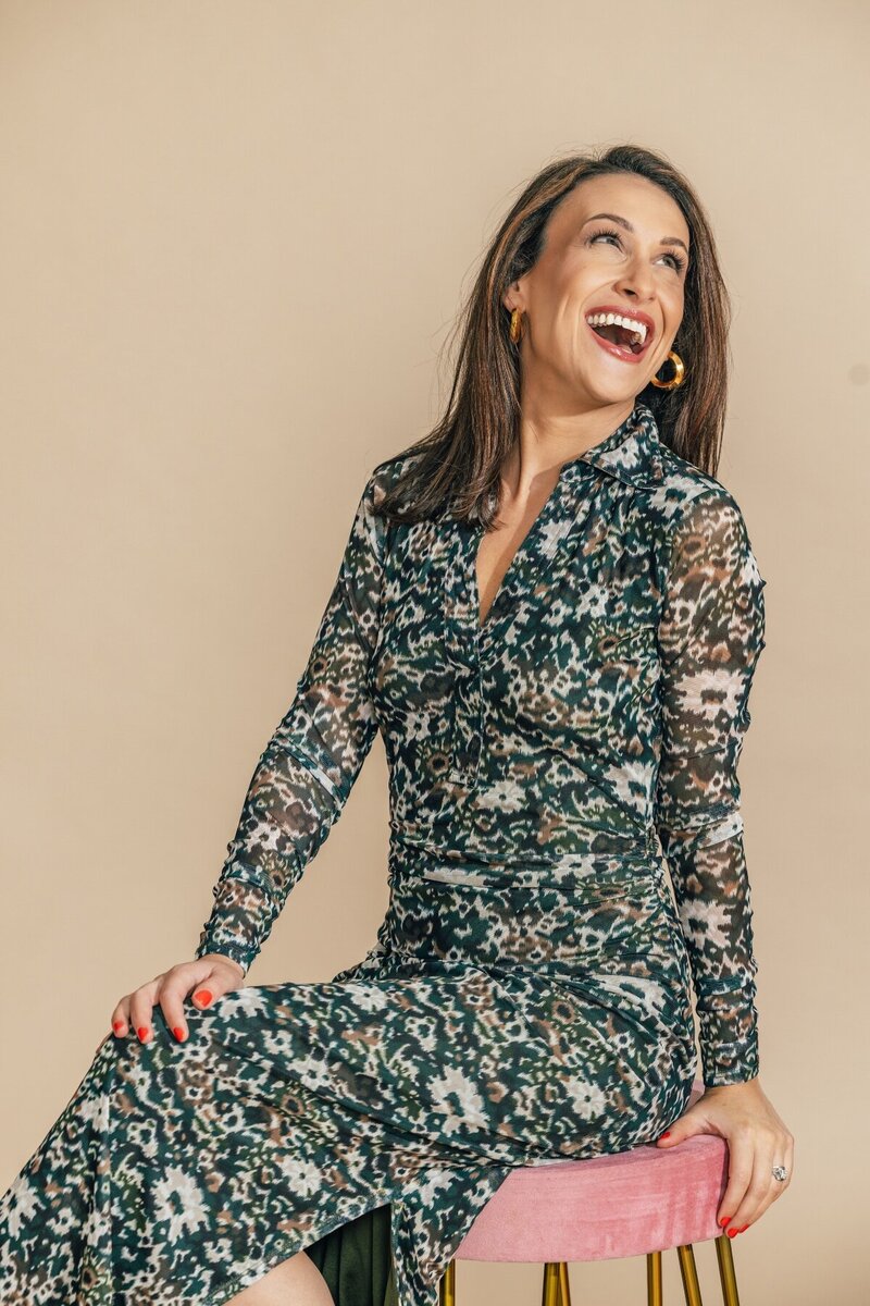 Julia Korn Flower Dress Stool
