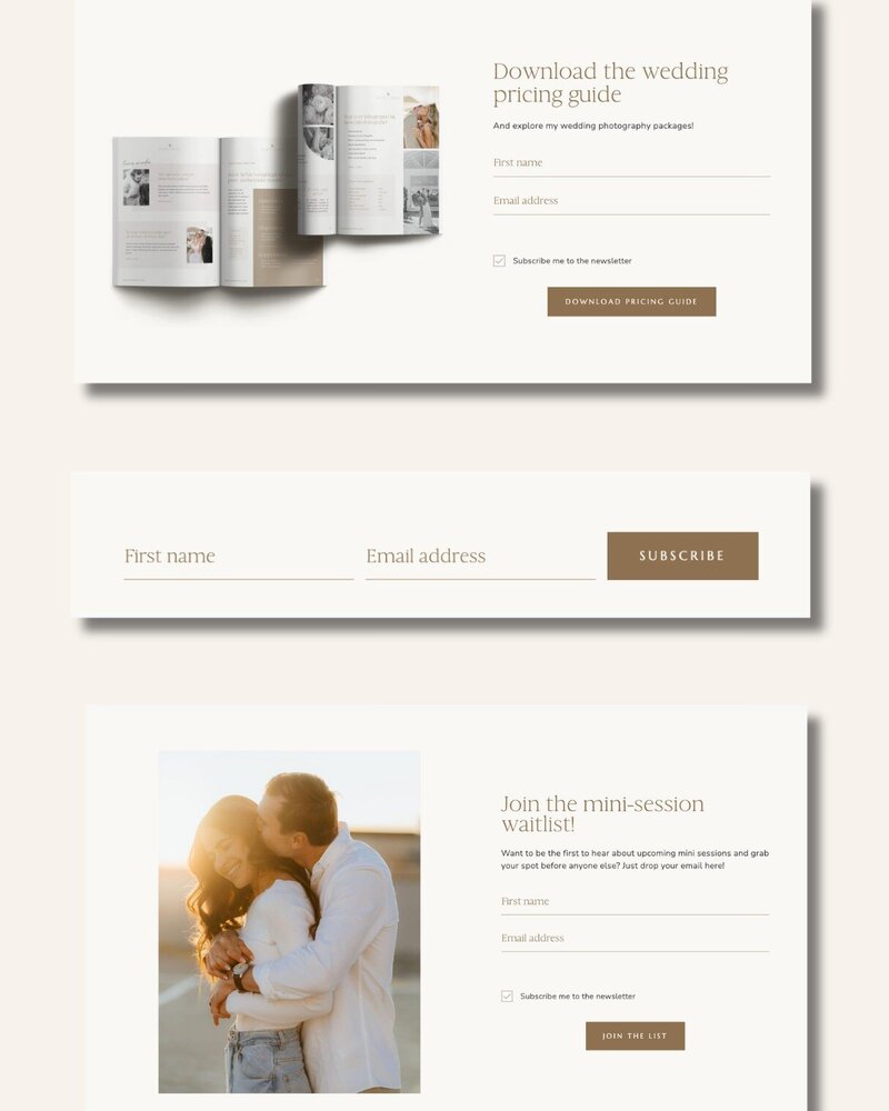Ivory Vines Flodesk signup forms 1