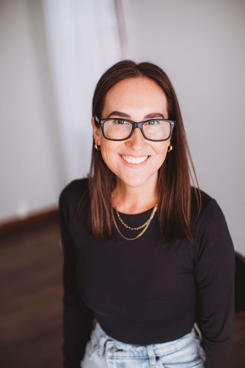 Professional headshot of Katie McCrone, Licensed Mental Health Counselor at Matters of the Heart Counseling