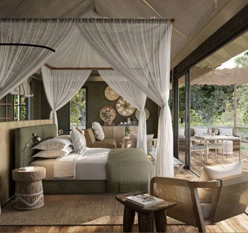 Luxury Bedroom at Zambezi Sands by Batoka