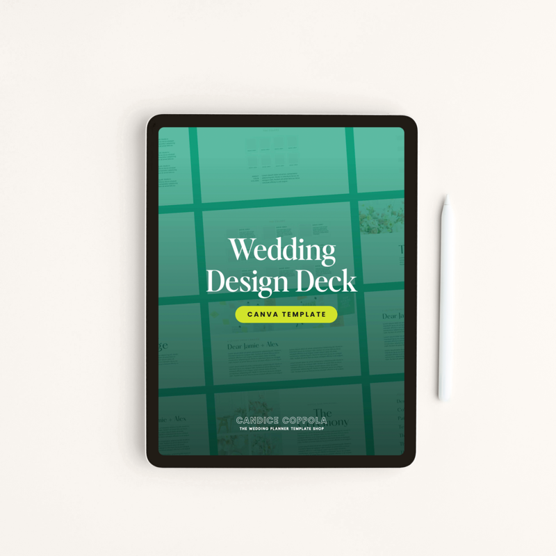 Wedding Design Deck Canva Template 1