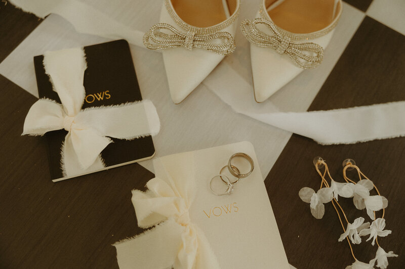 Styled shoot for wedding portraits in a studio in downtown Abilene, TX