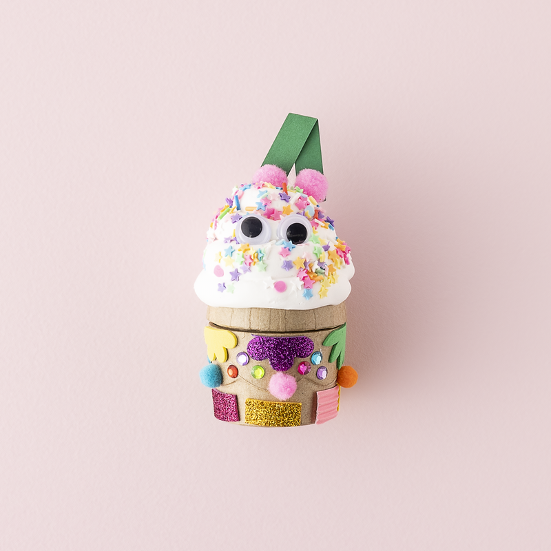 See-Make-Play-Product- Papier Mache Cupcake Craft Kit