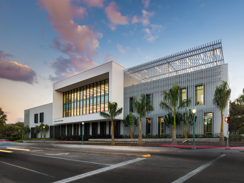 Sweet Sparkman Architecture Ringling College Alfred R Goldstein Library Landscape 1
