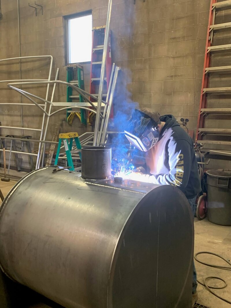 Custom welding and fabrication project in Northern Michigan