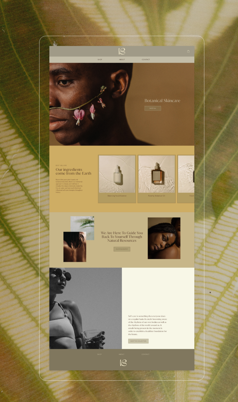 Bodi Skincare website design