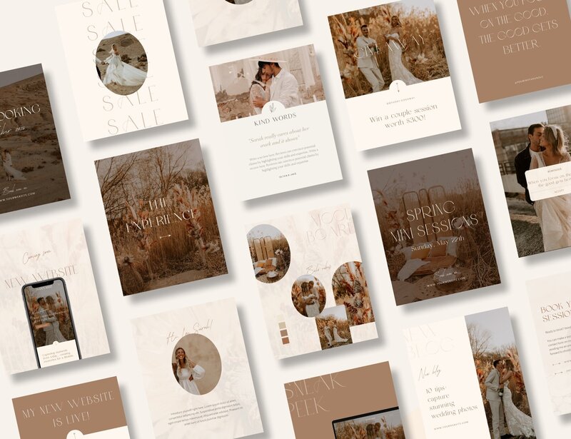Boho Instagram templates for photographers Honey Seed 6