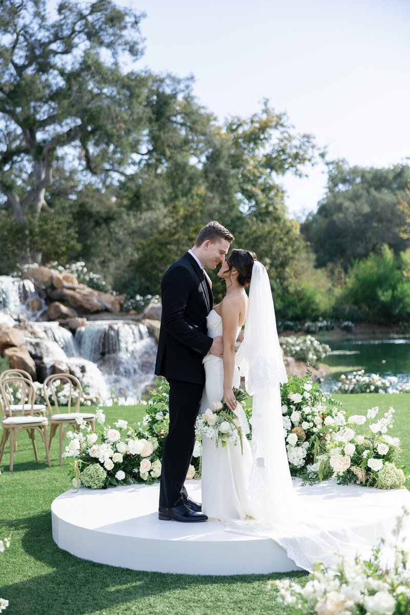 The couple poured glasses of champagne and drank together on Laguna Beach.