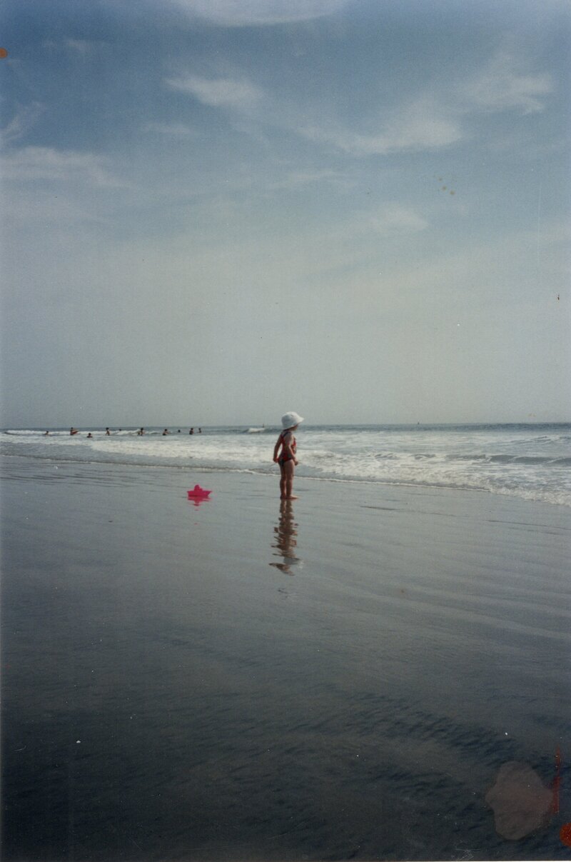 KHC ON BEACH AS BABY