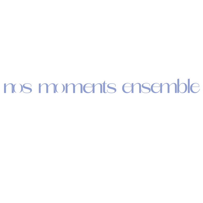 Logo horizontal bleu Nos moments ensemble