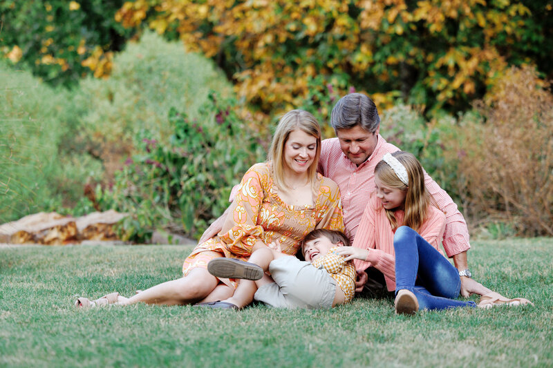 a family playing together