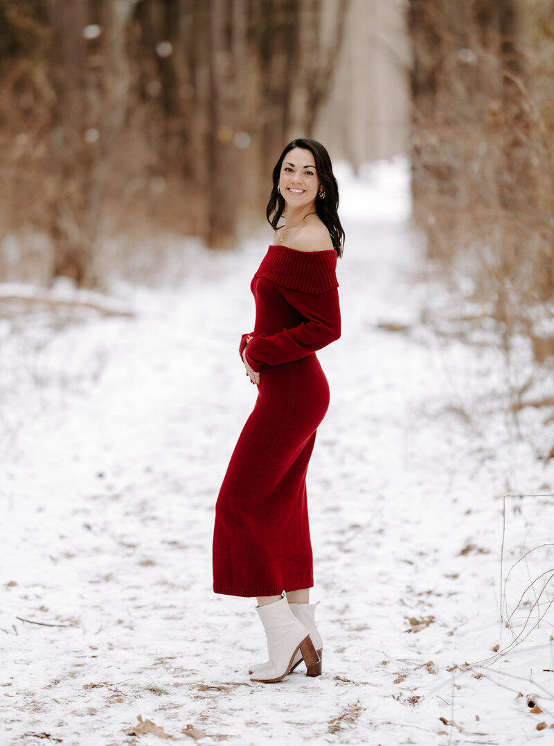 Pregnancy announcement photo in New Hampshire, Gabrielle Shoots Photography