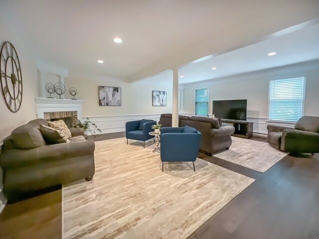 Living room after photo