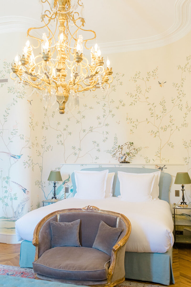 Bedroom at Chateau d'Estoublon