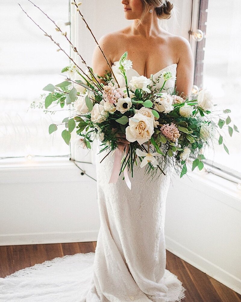 Large White and Blush Bouquet | Frid Events | Brittany Frid | Ottawa Florist