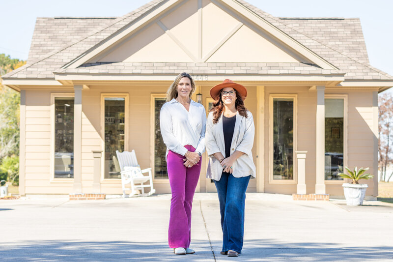 Dr. Tori & Dr. Buffkin standing in front of their office.
