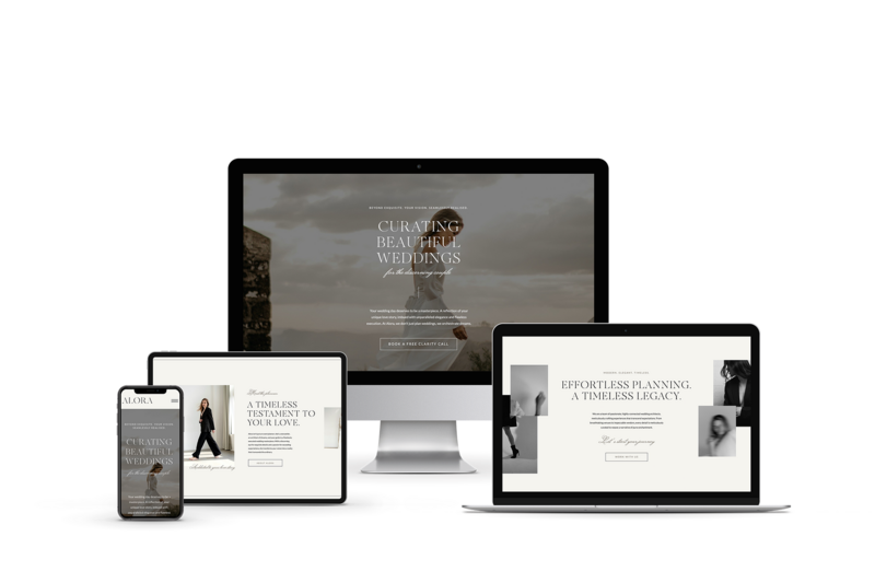 White Ink Creative Showit Website Template