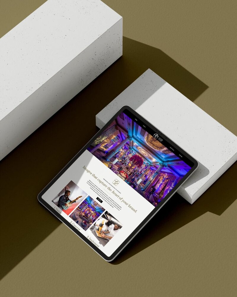 Custom website design for LaCour Images, a Chicago Wedding Photographer