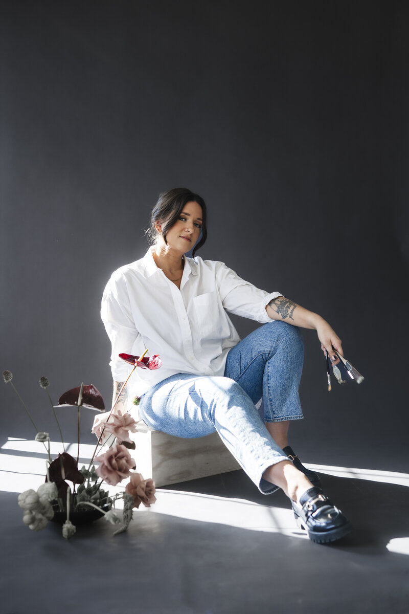 Couple embraces after they say "I do"