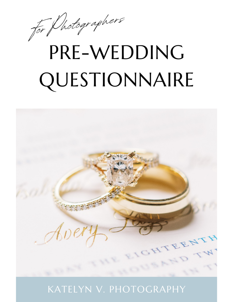 Pre-Wedding Questionnaire