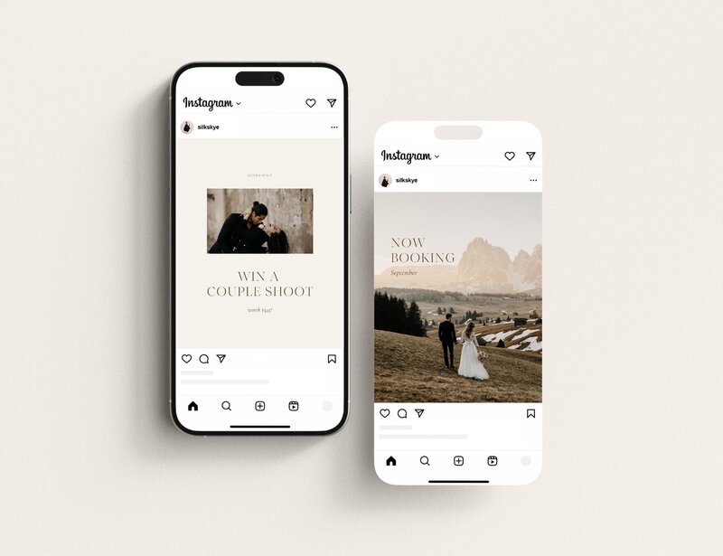 Elegant Instagram templates 4:5 Silk Skye 11