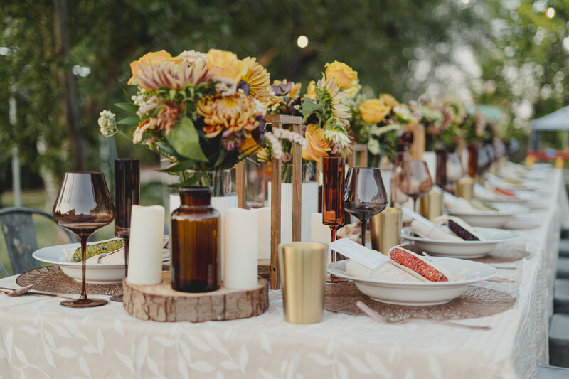 Fall Tablescape for lakewood colorado moms night out