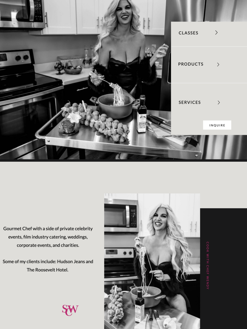 Chef website design